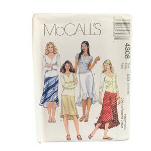 McCalls 4308 Skirt Womens Sewing Pattern Sizes 4-10 uncut